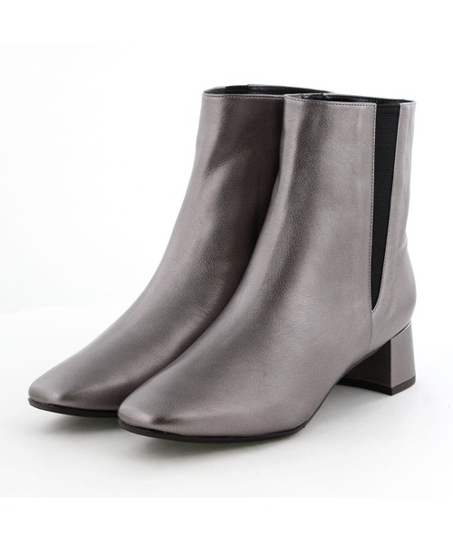 HIMIKO（ヒミコ）の「【HIMIKO】【撥水】スクエアトゥサイドゴアブーツ/651411（ブーツ・レディース・ダークブラウン/ガンメタ/ブラック・23.0cm/24.5cm/24.0cm/26.0cm/25.0cm/23.5cm/22.5cm/22.0cm/25.5cm）」の11枚目の写真