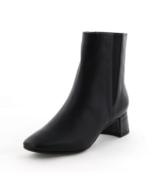 HIMIKO（ヒミコ）の「【HIMIKO】【撥水】スクエアトゥサイドゴアブーツ/651411（ブーツ・レディース・ダークブラウン/ガンメタ/ブラック・23.0cm/24.5cm/24.0cm/26.0cm/25.0cm/23.5cm/22.5cm/22.0cm/25.5cm）」の21枚目の写真