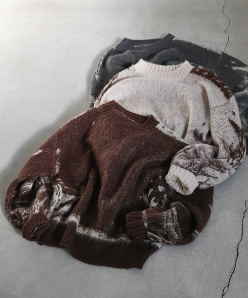 ニュアンスジャガードニット（ニット/セーター）｜select MOCA