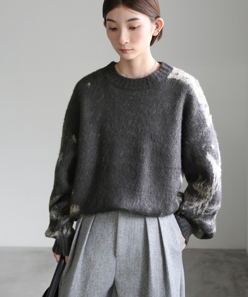 ニュアンスジャガードニット（ニット/セーター）｜select MOCA
