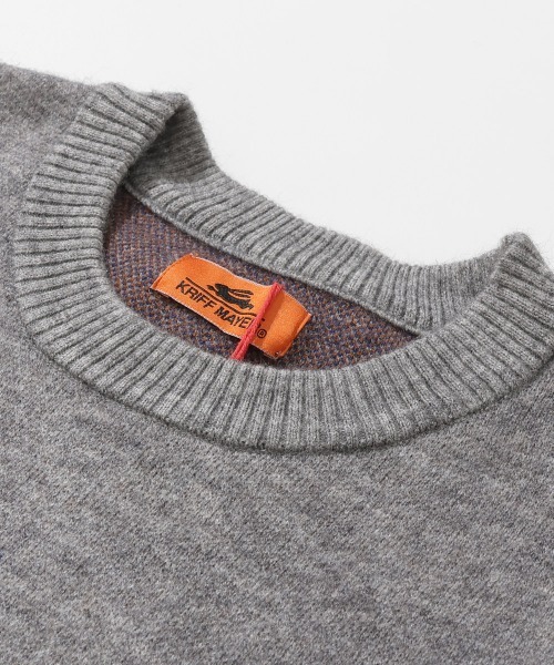KRIFF MAYER（クリフメイヤー）の「【Unisex･チクチクしない】もちのびニット (ラビット)（ニット/セーター・メンズ・カーキ/グレー/チャコール/ベージュ・LARGE/MEDIUM/X-LARGE）」の11枚目の写真