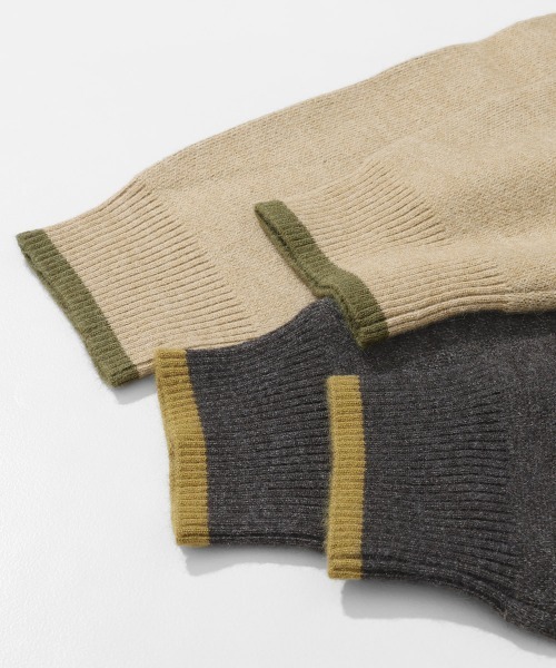 KRIFF MAYER（クリフメイヤー）の「【Unisex･チクチクしない】もちのびニット (ラビット)（ニット/セーター・メンズ・カーキ/グレー/チャコール/ベージュ・LARGE/MEDIUM/X-LARGE）」の7枚目の写真