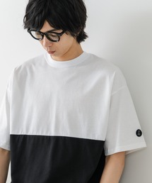 【BRKNHOME/ブロークンホーム】×【ZERO STAIN/ゼロステイン】コラボ 前後切り替え クルーネック Tシャツ