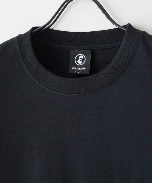 brknhome（ブロークンホーム）の「【BRKNHOME/ブロークンホーム】×【ZERO STAIN/ゼロステイン】コラボ 前後切り替え クルーネック Ｔシャツ（Tシャツ/カットソー・メンズ・ホワイト/ブラック・MEDIUM/LARGE）」の9枚目の写真