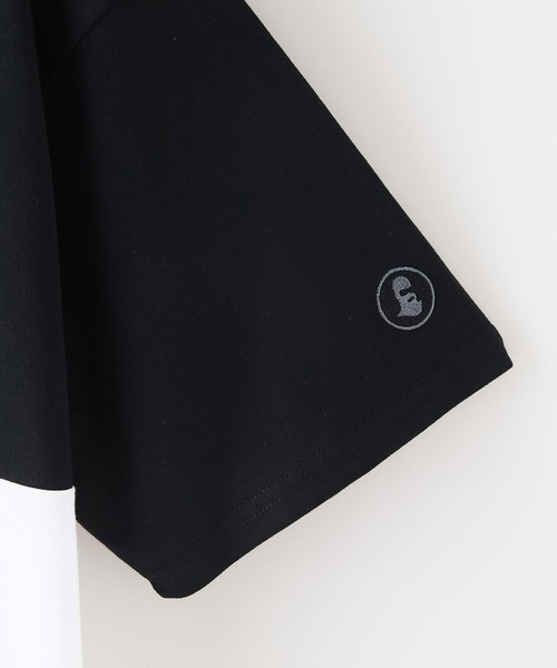 brknhome（ブロークンホーム）の「【BRKNHOME/ブロークンホーム】×【ZERO STAIN/ゼロステイン】コラボ 前後切り替え クルーネック Ｔシャツ（Tシャツ/カットソー・メンズ・ホワイト/ブラック・MEDIUM/LARGE）」の7枚目の写真