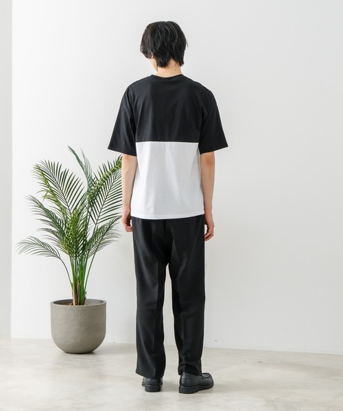 brknhome（ブロークンホーム）の「【BRKNHOME/ブロークンホーム】×【ZERO STAIN/ゼロステイン】コラボ 前後切り替え クルーネック Ｔシャツ（Tシャツ/カットソー・メンズ・ホワイト/ブラック・MEDIUM/LARGE）」の19枚目の写真