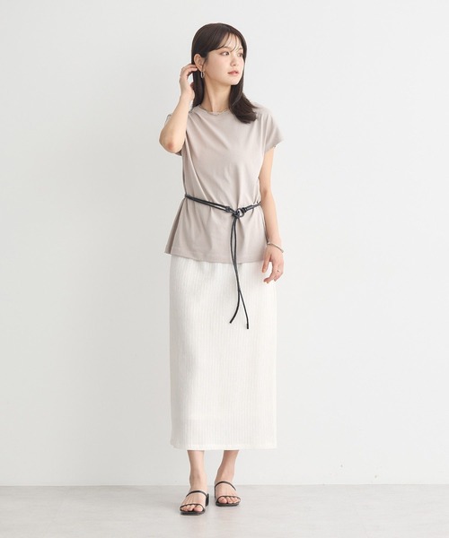 earth music&ecology（アースミュージックアンドエコロジー）の「ロープリングベルト（ベルト・レディース・ブラック/キャメル/ブラウン・FREE）」の7枚目の写真