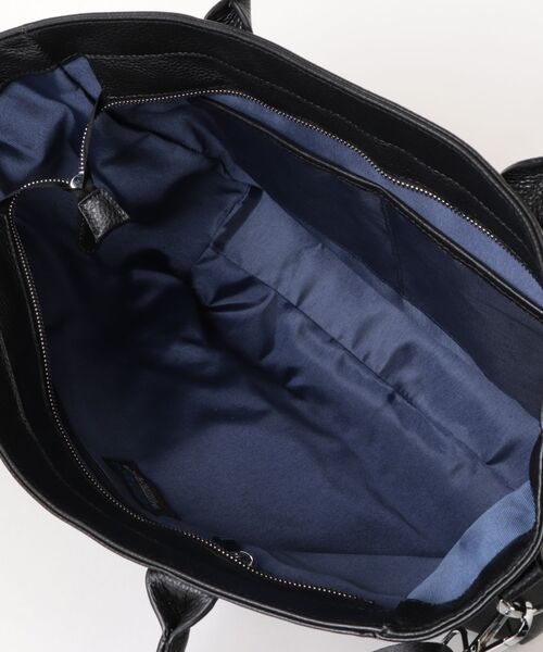 NICOLE CLUB FOR MEN(ニコルクラブフォーメン)の「シュリンクレザー2WAYトートバッグ(トートバッグ・メンズ・ブラック・FREE)」の2枚目の写真