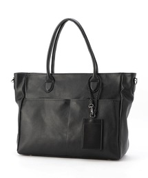 NICOLE CLUB FOR MEN | シュリンクレザー２ＷＡＹトートバッグ(トートバッグ)