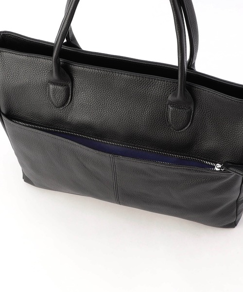 NICOLE CLUB FOR MEN(ニコルクラブフォーメン)の「シュリンクレザー2WAYトートバッグ(トートバッグ・メンズ・ブラック・FREE)」の9枚目の写真