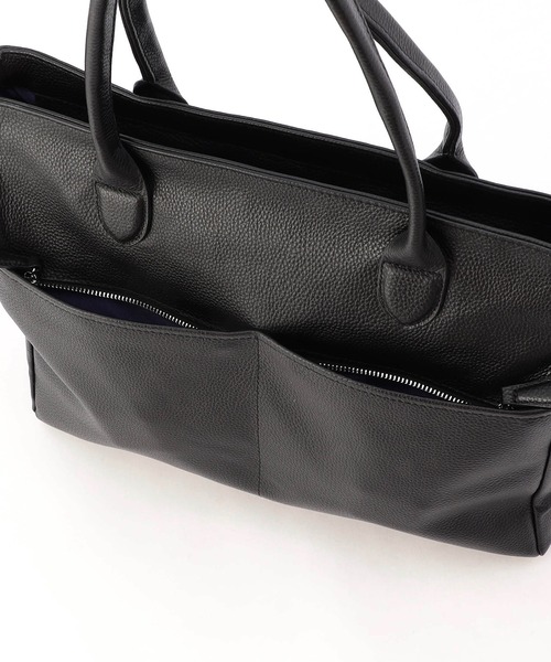 NICOLE CLUB FOR MEN(ニコルクラブフォーメン)の「シュリンクレザー2WAYトートバッグ(トートバッグ・メンズ・ブラック・FREE)」の10枚目の写真