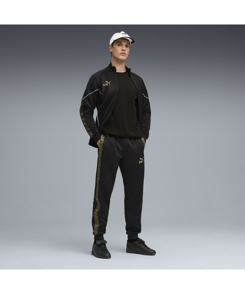 PUMA（プーマ）の「PUMA プーマ メンズ サッカー キング アンセム ジャケット（ジャージ・メンズ・ブラック×ゴールド・X-LARGE/MEDIUM/LARGE/SMALL/X-SMALL）」の2枚目の写真