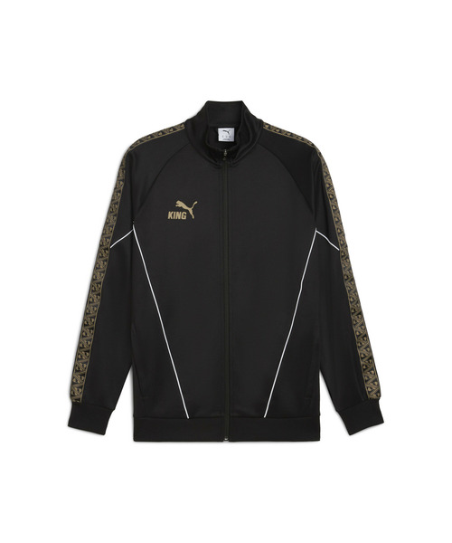 PUMA（プーマ）の「PUMA プーマ メンズ サッカー キング アンセム ジャケット（ジャージ・メンズ・ブラック×ゴールド・X-LARGE/MEDIUM/LARGE/SMALL/X-SMALL）」の5枚目の写真