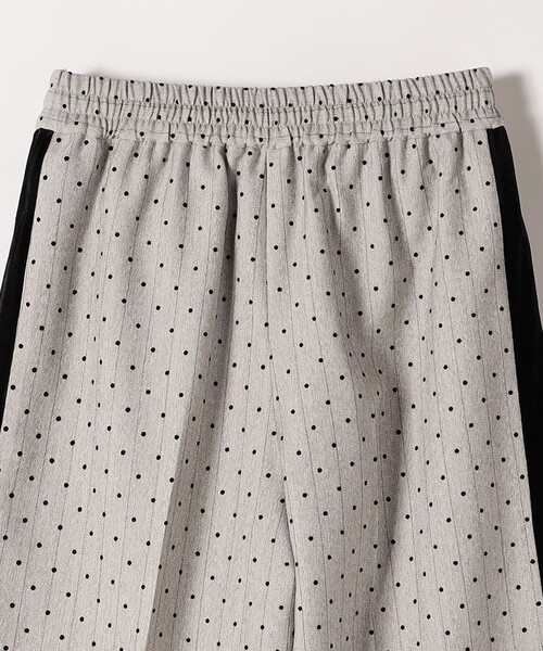 quaranciel(カランシエル)の「quaranciel:〈洗濯機可能〉フロッキー ドット ストライプ ライン イージー パンツ(その他パンツ・レディース・ライトグレー/チャコールグレー・36/38/40)」の15枚目の写真