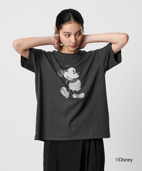 AMERICANA(アメリカーナ)の「<Americana>Disney/プリントTシャツ(Tシャツ/カットソー・レディース・ブラック/ホワイト・FREE)」の5枚目の写真