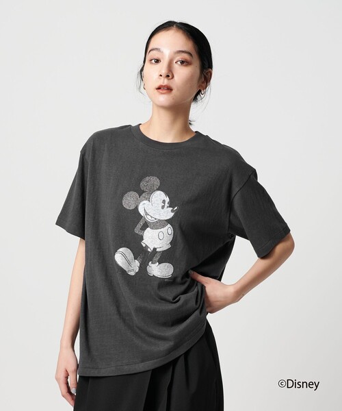 AMERICANA(アメリカーナ)の「<Americana>Disney/プリントTシャツ(Tシャツ/カットソー・レディース・ブラック/ホワイト・FREE)」の6枚目の写真