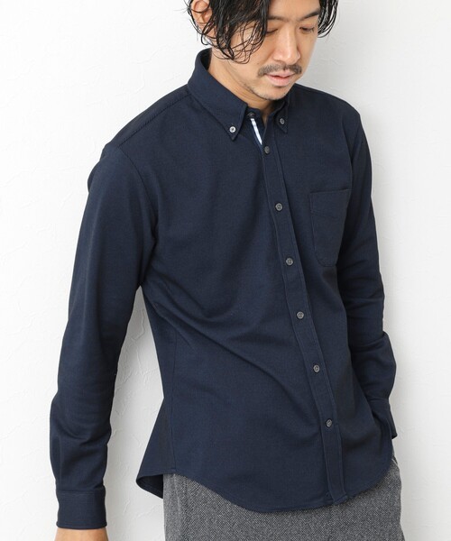 NOLLEY’S(ノーリーズ)の「《ビジカジ対応》【ALBINI】吸水速乾テープBD 25AW(シャツ/ブラウス・メンズ・ホワイト/ブルー系その他/ブラック系その他/ネイビー・L/XL/S/M)」の3枚目の写真