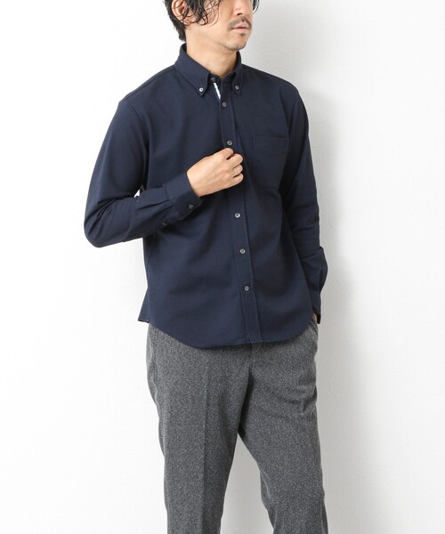 NOLLEY’S(ノーリーズ)の「《ビジカジ対応》【ALBINI】吸水速乾テープBD 25AW(シャツ/ブラウス・メンズ・ホワイト/ブルー系その他/ブラック系その他/ネイビー・L/XL/S/M)」の21枚目の写真