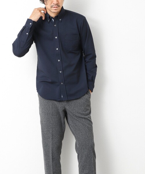 NOLLEY’S(ノーリーズ)の「《ビジカジ対応》【ALBINI】吸水速乾テープBD 25AW(シャツ/ブラウス・メンズ・ホワイト/ブルー系その他/ブラック系その他/ネイビー・L/XL/S/M)」の22枚目の写真
