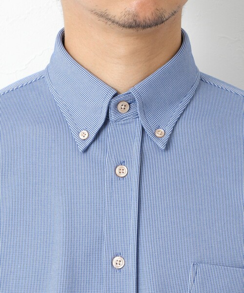 NOLLEY’S(ノーリーズ)の「《ビジカジ対応》【ALBINI】吸水速乾テープBD 25AW(シャツ/ブラウス・メンズ・ホワイト/ブルー系その他/ブラック系その他/ネイビー・L/XL/S/M)」の9枚目の写真