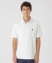美品★BLUE LABEL CRESTBRIDGE ポロシャツ 0703-16 WEB・一部店舗限定】パーシャルチェックポロシャツ（WEB限定