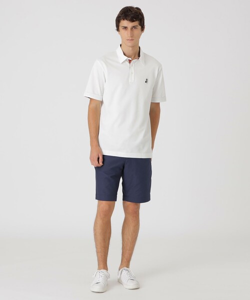 【新品】ブラックレーベル　ブリティッシュコーギーワッペンポロシャツ　サイズL ブラックレーベルクレストブリッジ BLACK LABEL CRESTBRIDGE 【一部