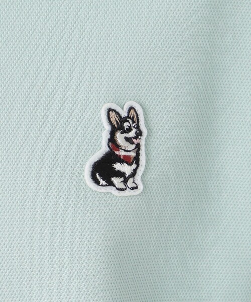 【新品】ブラックレーベル　ブリティッシュコーギーワッペンポロシャツ　サイズL セール】【一部店舗限定】ブリティッシュコーギーワッペンポロシャツ