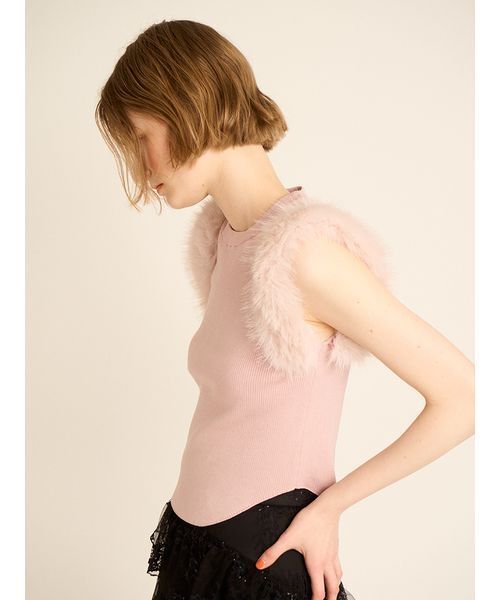 FURFUR（ファーファー）の「ティアードレーススカート（スカート・レディース・ライム/ホワイト/ブラック・F）」の9枚目の写真