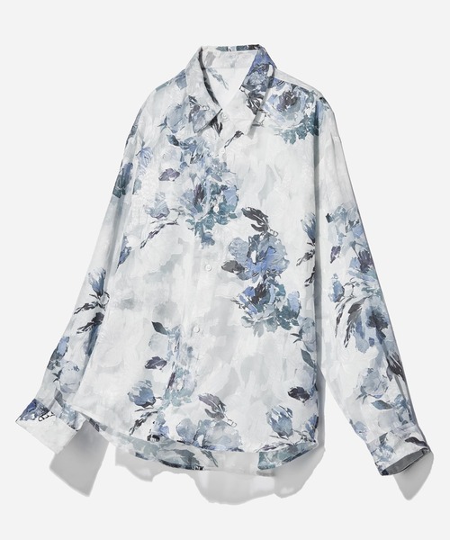 HARE フラワーJQシアーシャツLS 白　フリーサイズ 楽天市場】(W)フラワーJQシアーSHLS HARE ハレ トップス シャツ
