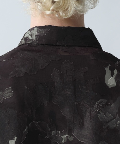 HARE（ハレ）の「フラワージャガードシアーシャツLS(HARE)（シャツ/ブラウス・メンズ・グリーン/ブラック/ホワイト・FREE）」の22枚目の写真