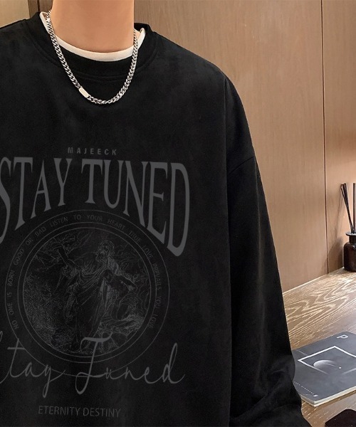 SHIBUYA Zy.(シブヤジー)の「ヴィンテージライクオーバーサイズスウェットシャツ(Tシャツ/カットソー・メンズ・ブラック/ネイビー/ベージュ/モカ/ライトグレー・L/M/XL)」の8枚目の写真