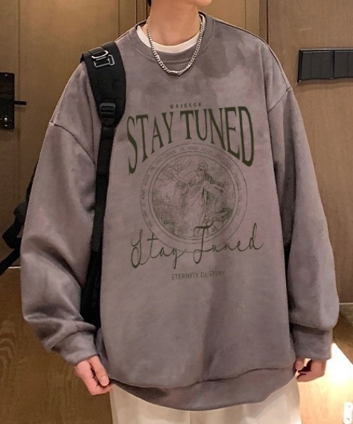 SHIBUYA Zy.(シブヤジー)の「ヴィンテージライクオーバーサイズスウェットシャツ(Tシャツ/カットソー・メンズ・ブラック/ネイビー/ベージュ/モカ/ライトグレー・L/M/XL)」の10枚目の写真
