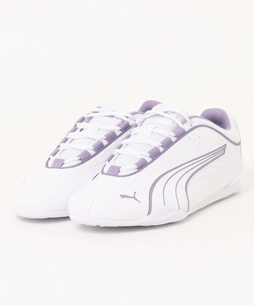 PUMA(プーマ)の「《PUMA》プーマ キャッチ ソレイユ(スニーカー・レディース・ホワイト×ゴールド/ホワイト×シルバー/ブラック×シルバー/ホワイト×パープル・23.0cm/23.5cm/24.0cm/25.0cm/24.5cm/22.5cm)」の2枚目の写真