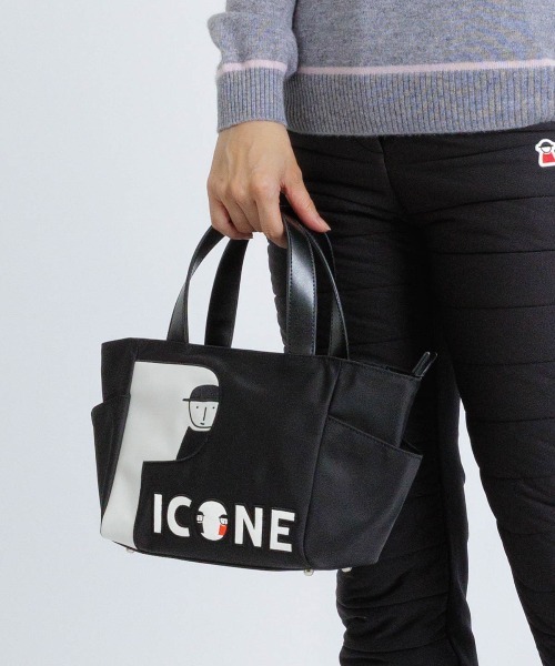 PICONE CLUB カートバッグ ブラック タグ外し未使用 Picone CLUB ゴルフ ブロックチェックピコ柄カートバッグ