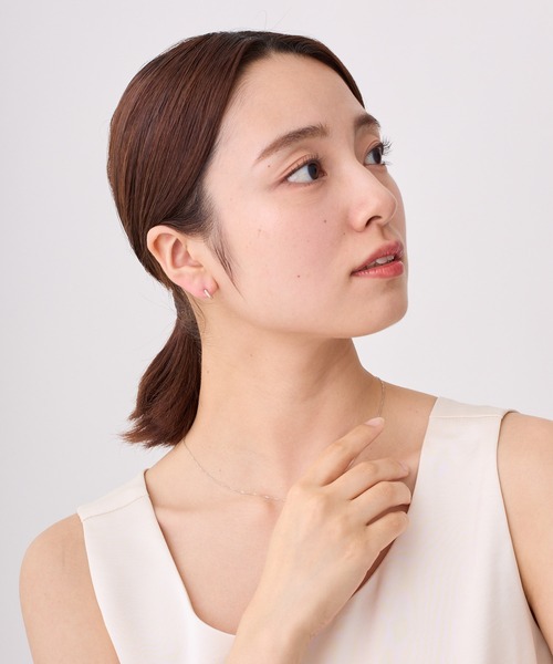 CALIN　STANDARD（カリンスタンダード）の「◆金属アレルギー対応◆◆made in japan◆【純金厚メッキ】　スリムビジュー　極小ミニマル　ループフィットイヤリング（イヤリング・レディース・ゴールド/ピンクゴールド/シルバー・FREE）」の10枚目の写真