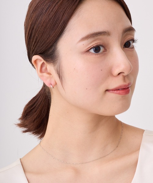 CALIN　STANDARD（カリンスタンダード）の「◆金属アレルギー対応◆◆made in japan◆【純金厚メッキ】　スリムビジュー　極小ミニマル　ループフィットイヤリング（イヤリング・レディース・ゴールド/ピンクゴールド/シルバー・FREE）」の13枚目の写真