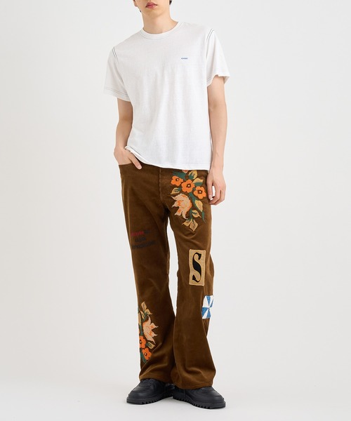 【定価5.3万円】新品 KHOKI コーデュロイパンツ KHOKI / コッキ】Embroidery-design pants（その他パンツ）｜KHOKI
