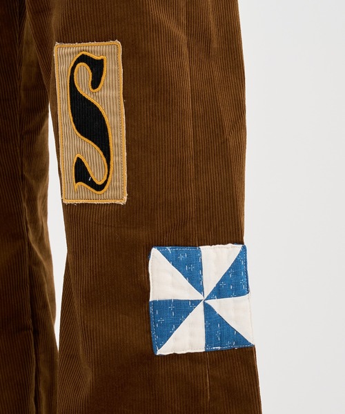 KHOKI(コッキ)の「【KHOKI / コッキ】Embroidery-design pants(その他パンツ・メンズ・ブラウン・3/2/1)」の4枚目の写真