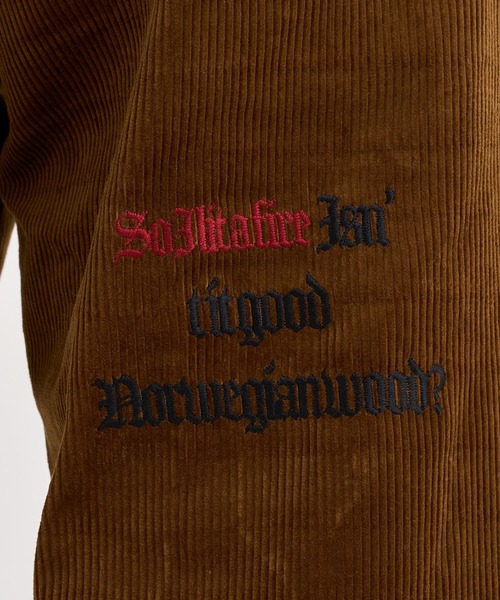 KHOKI(コッキ)の「【KHOKI / コッキ】Embroidery-design pants(その他パンツ・メンズ・ブラウン・3/2/1)」の2枚目の写真