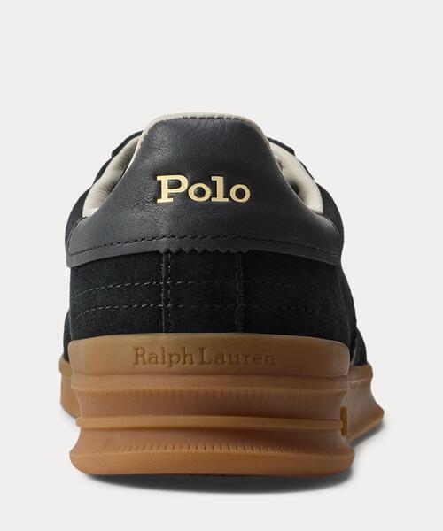POLO RALPH LAUREN（ポロ ラルフ ローレン）の「Heritage Aera スエード スニーカー（スニーカー・メンズ・ブラック系1・10.5D/5D/6D/7D/7.5D/8D/8.5D/9D/9.5D/10D）」の3枚目の写真