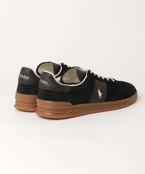 POLO RALPH LAUREN（ポロ ラルフ ローレン）の「Heritage Aera スエード スニーカー（スニーカー・メンズ・ブラック系1・10.5D/5D/6D/7D/7.5D/8D/8.5D/9D/9.5D/10D）」の6枚目の写真