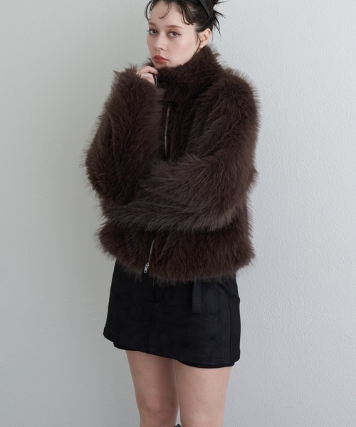 RAY CASSIN(レイカズン)の「ベルト付マイクロミニスカパン(スカート・レディース・ブラック系その他2/キャメル/ブラウン系その他2/ブラウン系その他3・FREE)」の14枚目の写真