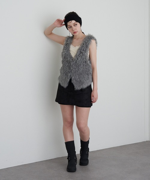 RAY CASSIN(レイカズン)の「ベルト付マイクロミニスカパン(スカート・レディース・ブラック系その他2/キャメル/ブラウン系その他2/ブラウン系その他3・FREE)」の12枚目の写真