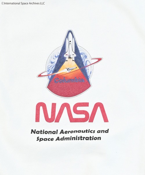 NASA（ナサ）の「【NASA】別注ワッペントレーナー/おとな（スウェット・レディース・オフホワイト/杢グレー・160cm/180cm）」の8枚目の写真