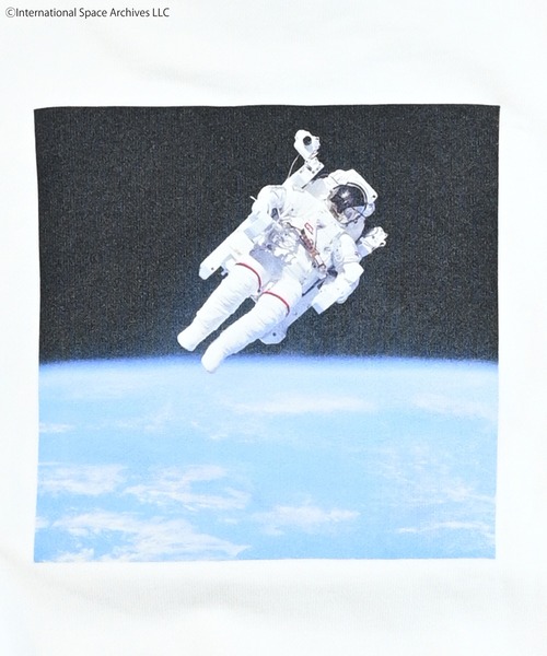 NASA（ナサ）の「【NASA】別注ワッペントレーナー/おとな（スウェット・レディース・オフホワイト/杢グレー・160cm/180cm）」の10枚目の写真