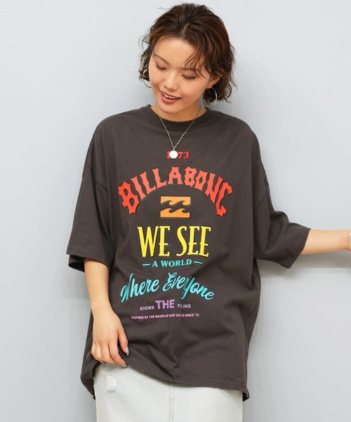ビラボン BILLABONG/ビラボン Tシャツ アーチロゴ オーバーサイズ BF014