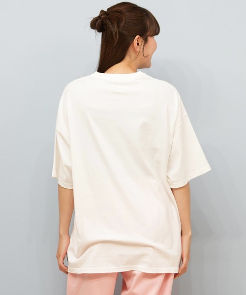 BILLABONG(ビラボン)の「BILLABONG/ビラボン Tシャツ アーチロゴ オーバーサイズ BF014-U01(Tシャツ/カットソー・レディース・アイボリー/スミクロ/パープル/コーラルピンク・L/M)」の7枚目の写真