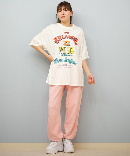 BILLABONG(ビラボン)の「BILLABONG/ビラボン Tシャツ アーチロゴ オーバーサイズ BF014-U01(Tシャツ/カットソー・レディース・アイボリー/スミクロ/パープル/コーラルピンク・L/M)」の8枚目の写真