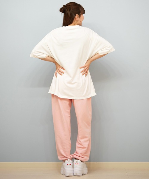BILLABONG(ビラボン)の「BILLABONG/ビラボン Tシャツ アーチロゴ オーバーサイズ BF014-U01(Tシャツ/カットソー・レディース・アイボリー/スミクロ/パープル/コーラルピンク・L/M)」の10枚目の写真