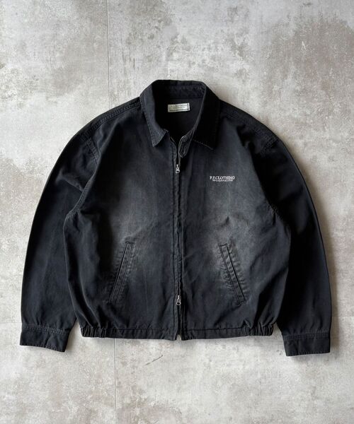 FFEIN（フェイン）の「【FFEIN（フェイン）】ヴィンテージライクワンポイント刺繡ブルゾン / 加工 ブルゾン ジャケット 刺繍 ダブルジップ（ブルゾン・メンズ・ネイビー/ブラック/ブラウン・LARGE/MEDIUM/SMALL）」の2枚目の写真